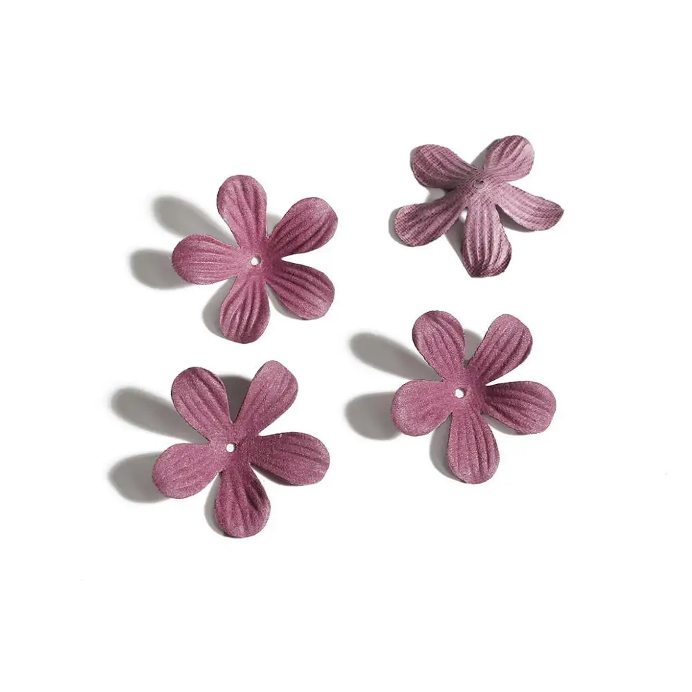 Ткань розовый цвет имитация лепестков мульти-стиль DIY трехмерный цветок для серьги ручной работы ожерелье Изготовление ювелирных изделий - Цвет: 06