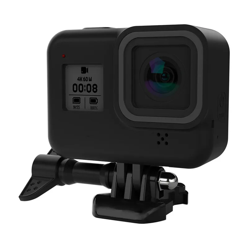 Силиконовый чехол для Gopro Hero 8, черный чехол, защитный чехол для Gopro 8, аксессуары для спортивной экшн-камеры