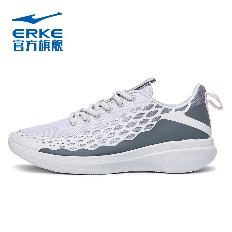 Erke sports shoes women's new autumn large mesh slow wear-resistant anti-skid shock absorption running shoes