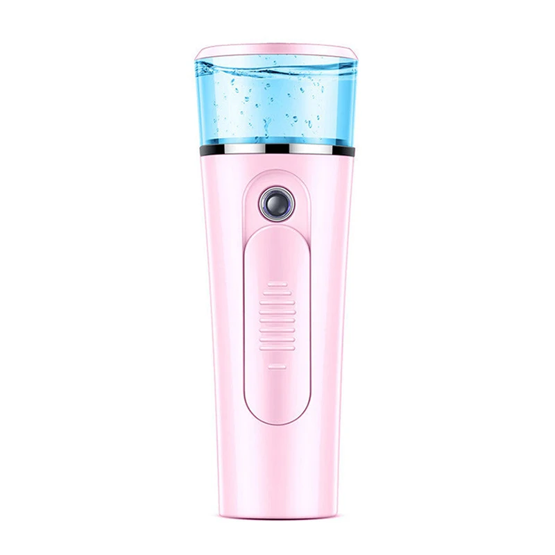  2 In1Portable Nano Spray Steaming Machine Face Cold Sprayer Humidifier Beauty Device USB Charging P