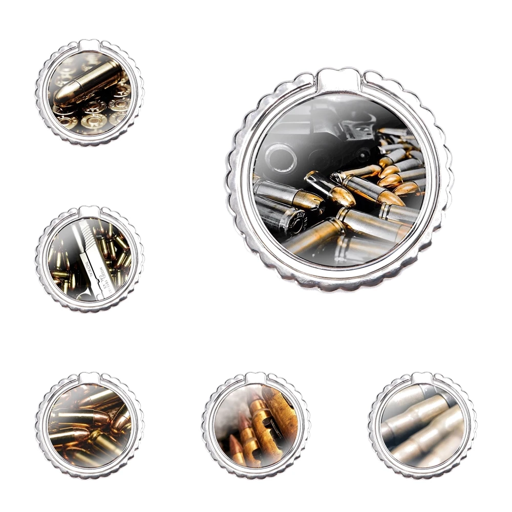 Loose Gold Bullets Gun Bullet Cell Phone Ring Holder Finger Ring Stand