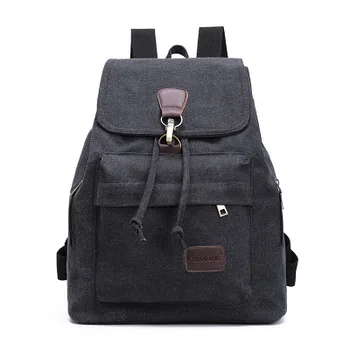 

Canvas School Backpack for Girls Laptop Bag Shoulder Large Capacity Rucksack Man Travel Bag