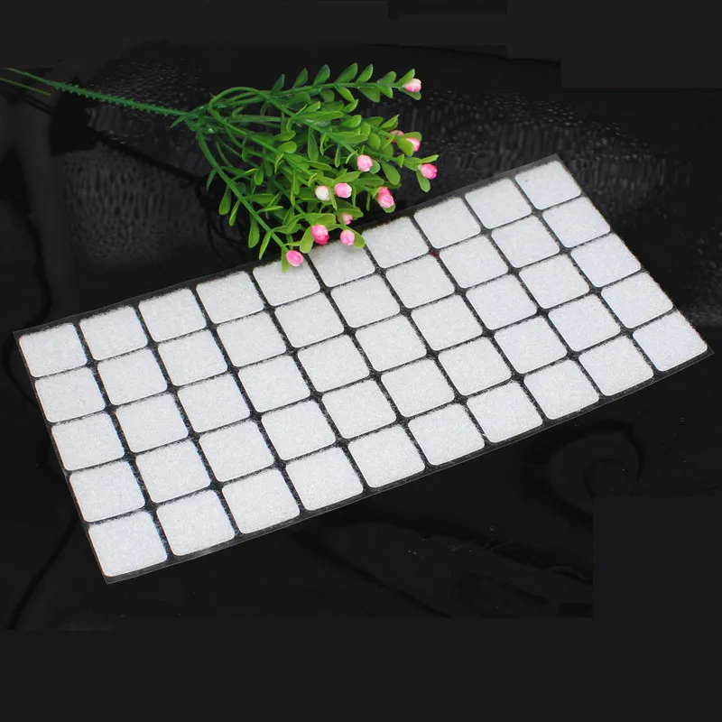 100 шт. DIY белый 20*20 мм Волшебная нейлоновая наклейка двухсторонние клейкие крючки