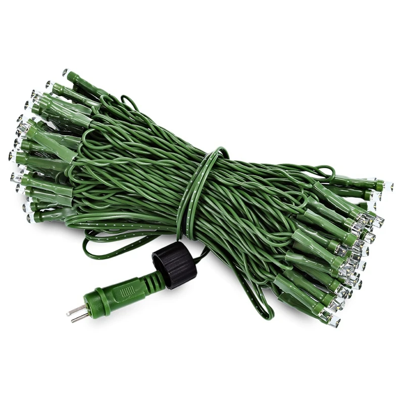 Led String Lights 200-LED String Light High Voltage EU / US Plug Holiday Lighting Outdoor Xmas Tree Decoration String Lamp EU Pl