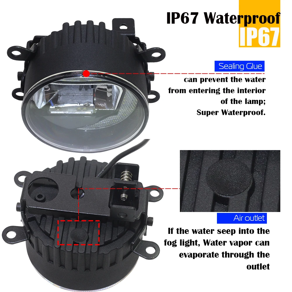 2in1 Fog Light Assembly Car LED Fog Driving Light DRL 12V For Renault Duster Clio Megane Trafic Scenic Twingo Kadjar Kwid Lodgy