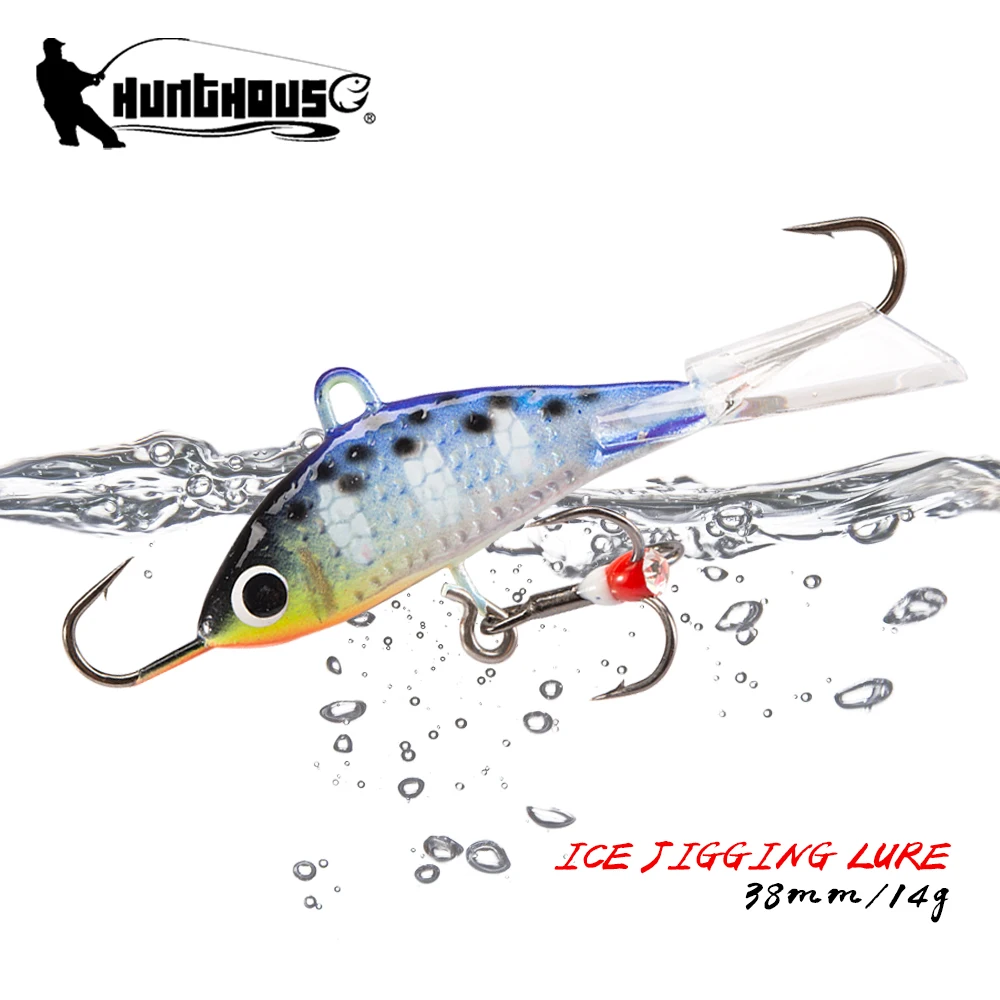 Hunthouse Winter Ice Fishing Lure Jigging Sinking Vib Balancer 8g/14g Crankbait Swimbait For