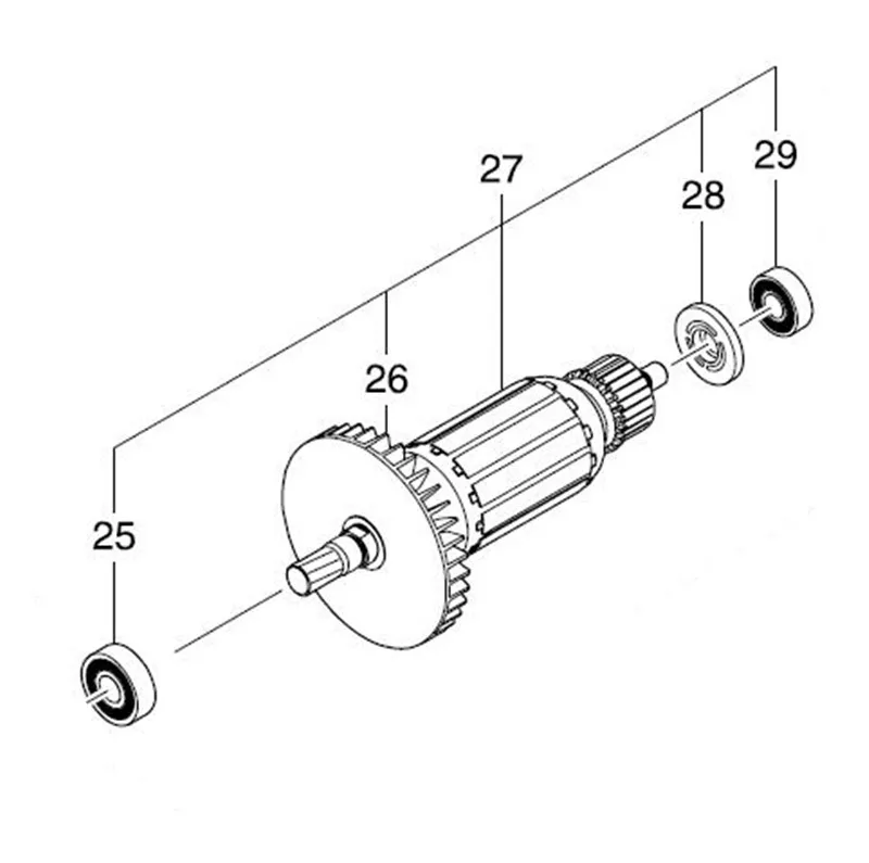 AC220-240V MAKITA 518188-7 ротор якорь электродвигателя для HS7010 ротора