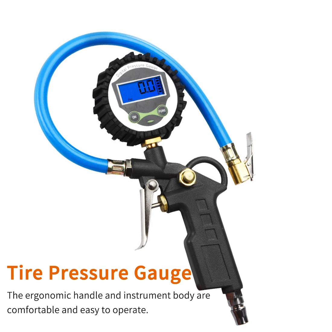 

0-220 PSI 0-16Bar Tire Pressure Monitor Pressure Gauge Automobile Car Truck Air Tire Inflator with Gauge Dial Meter Tester