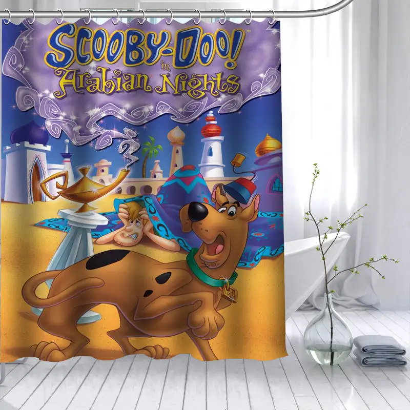 Новое поступление Scooby Doo Dog занавеска из полиэстеровой ткани высокой четкости Печать Водонепроницаемая занавеска для ванной 12 крюк занавес для ванной - Цвет: 9