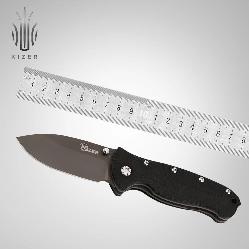 Тактический нож Kizer, складной карманный нож, высококачественные стальные инструменты для кемпинга - Цвет: KI4416A3