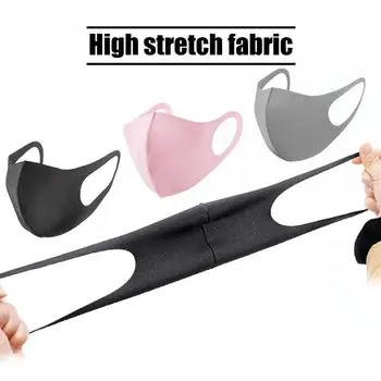 

1/3/5/10pcs Face Mask Three Layer Washable Breathable Reusable Windproof Dustproof Sponge Reusable Face Masks