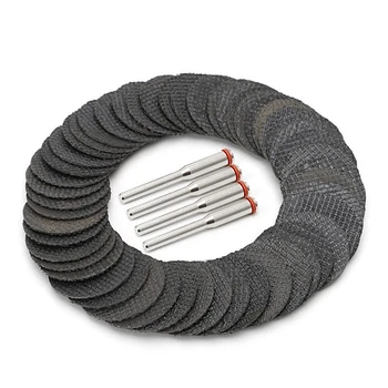

50 Pcs 1 1/4 Inch Cut Off Wheels Abrasive Cutting Tool Disc with 4 Mandrels Included Rotary Discs