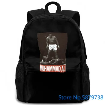 

Muhammad Ali Mens Official Cassius Clay Standing Over Boxing Gm Grey women men backpack laptop travel school adult
