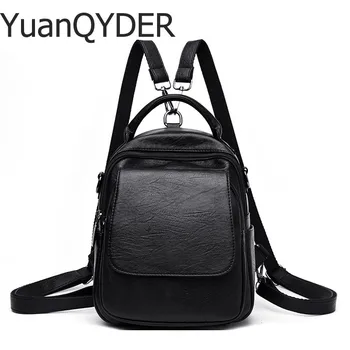 

Women Leather Backpack Fashion School Shoulder Backpack Female Sac A Dos Travel Ladies Bagpack Mochilas Casual Daypacks 2019