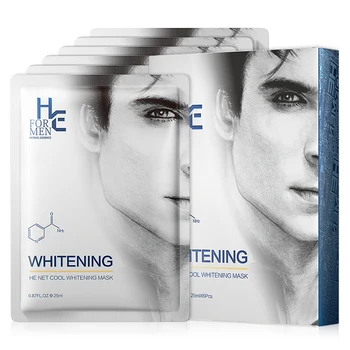 

Hearn Men's Mask Essence Hyaluronic Acid Skin Care Deep Cleansing Pore Control Oil Whitening Moisturizing Mask
