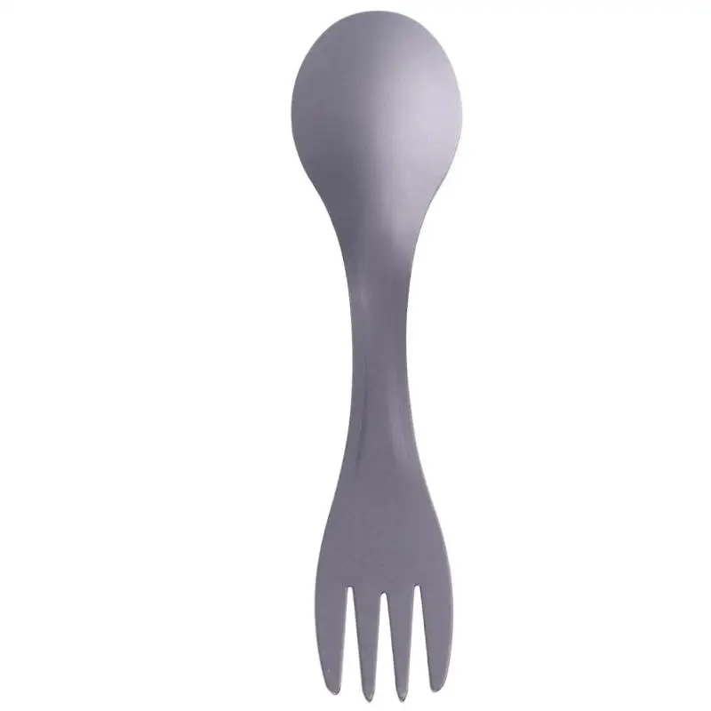 Чистый Титан Spork Ложка Вилка комбо столовые приборы посуда для пикника гаджет