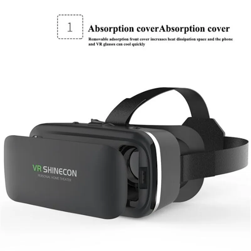 Estereofônico dos Auriculares do Cartão de vr Google da Caixa dos Vidros Virtual de vr Original para o Smartphone de Ios Balancim de Bluetooth 3d da Realidade Capacete Android Mod. 1475376 - Image 4