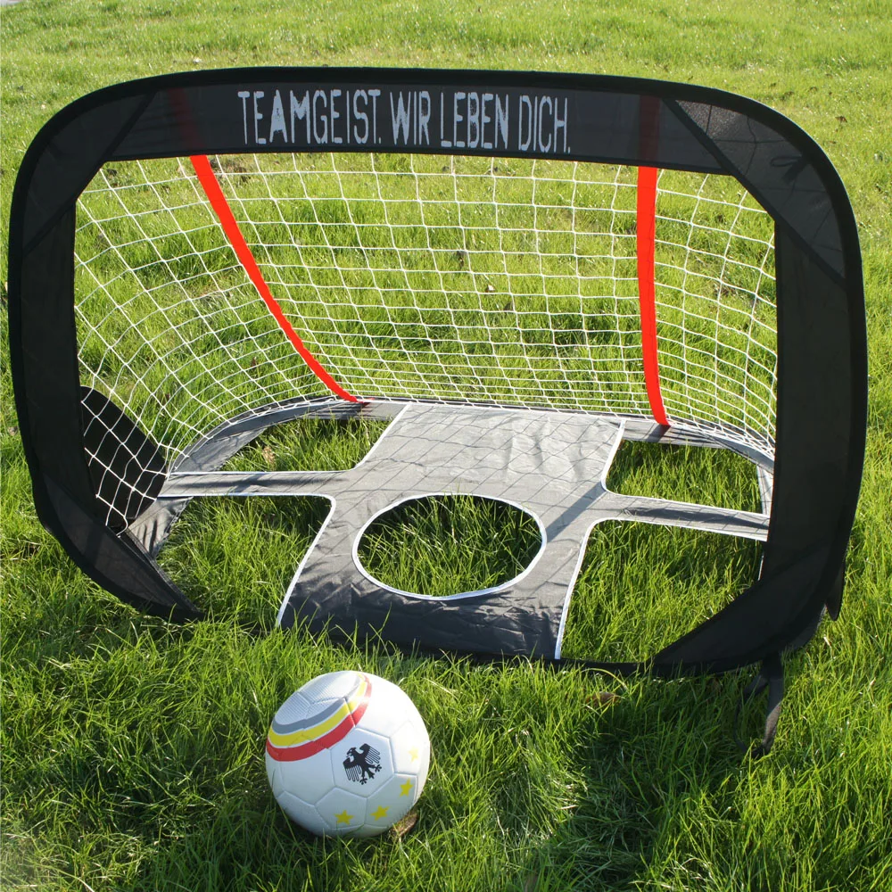 

WISHOME High Quality 2 in 1 Pop Up Kids Fotball Goal Portable Kids Soccer Net Indoor/Outdoor Shooting Practice Goal with Hangbag