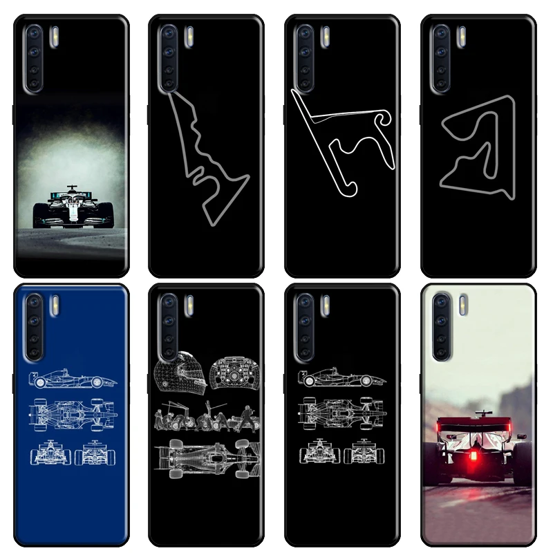 Formula 1 Circuit Racing Car Soft For OPPO A52 A72 A83 A91 A5 A9 A53 A31 2020 F5 F7 Reno 4 Pro 2Z A5S A1K A15 Case | Мобильные