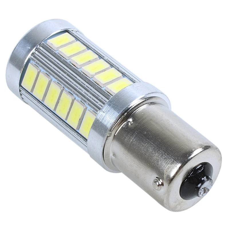 2x12V BA15S P21W 1156 светодиодный обратный светильник белый шарик 33 SMD 5630 5730|Светодиодные