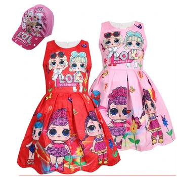 

Dress Girl Summer 2020 Lol Dress Christmas Halloween Party Dress Kids Lol Doll Clothes Toddler Cartoon Princess Dresses Casual