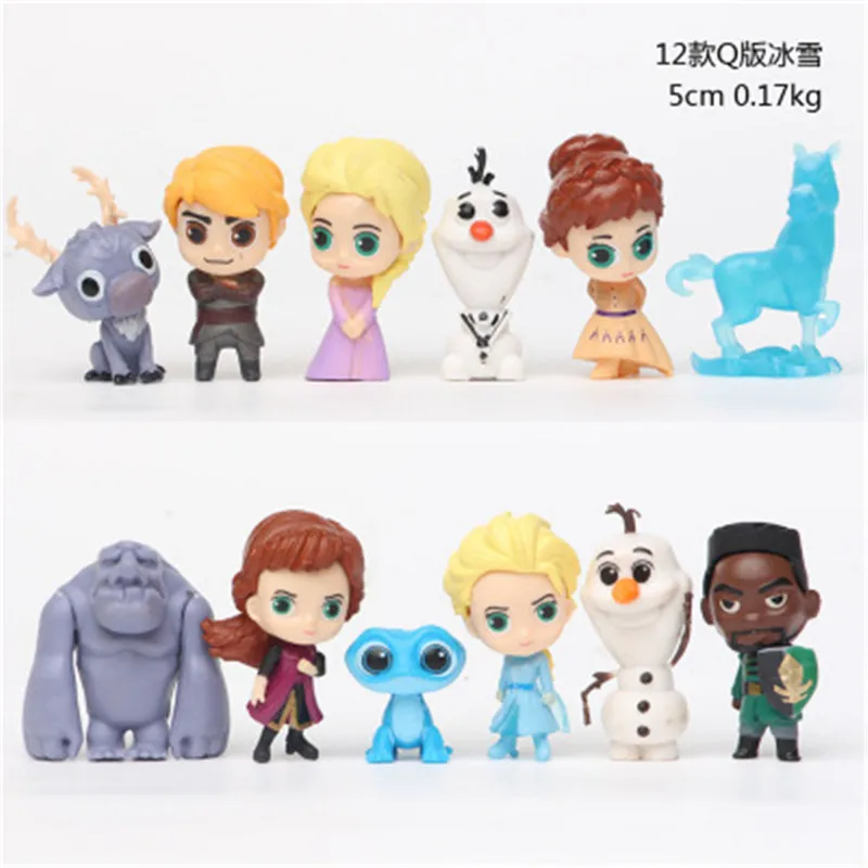 

Disney Frozen 2 Snow Queen Elsa Anna PVC Action Figure Olaf Kristoff Sven Anime Dolls Figurines Kids Toy Children Gift Model