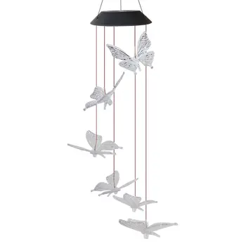

Led Solar Wind Chime Light Butterfly Wind Chime Light Decrotive Color Light Aixin Star Light Colorful