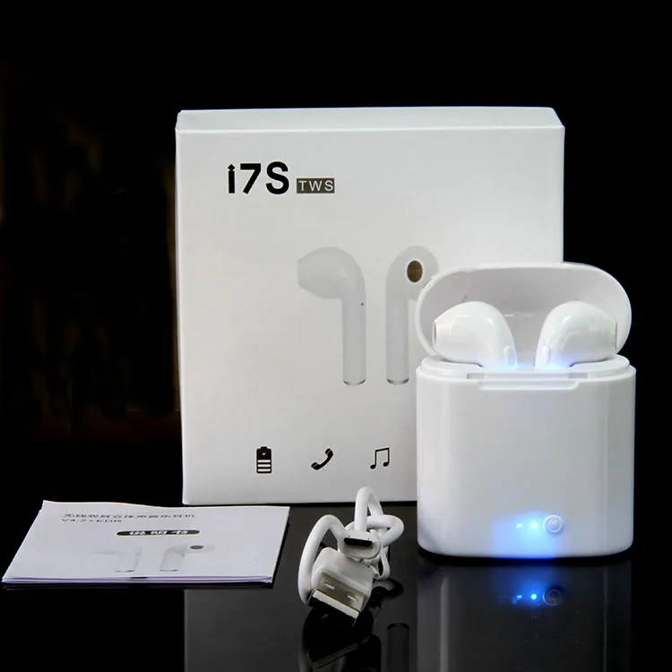 I7s TWS Bluetooth 5,0 беспроводные наушники Спортивная гарнитура с микрофоном наушники для iphone samsung huawei LG мобильный телефон