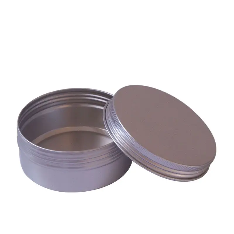 10PCS/lot Empty Aluminum Pot Aroma Candle Packing Box Plasticine Storage Case Round Cosmetic Cream Jar 250ML 250G Lip Gloss | Красота и