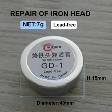 Gudhep, 7 г, не содержит свинец, паяльник, наконечник, освежающий, припой, крем, Чистая паста для оксида, паяльник
