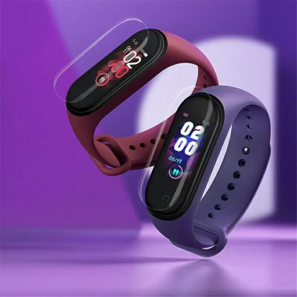 for Xiaomi Miband 4 Blote Film Zachte Film Hd Film Beschermende Film Glad Oppervlak Automatische Adsorptie Gevoelige Manipulatie