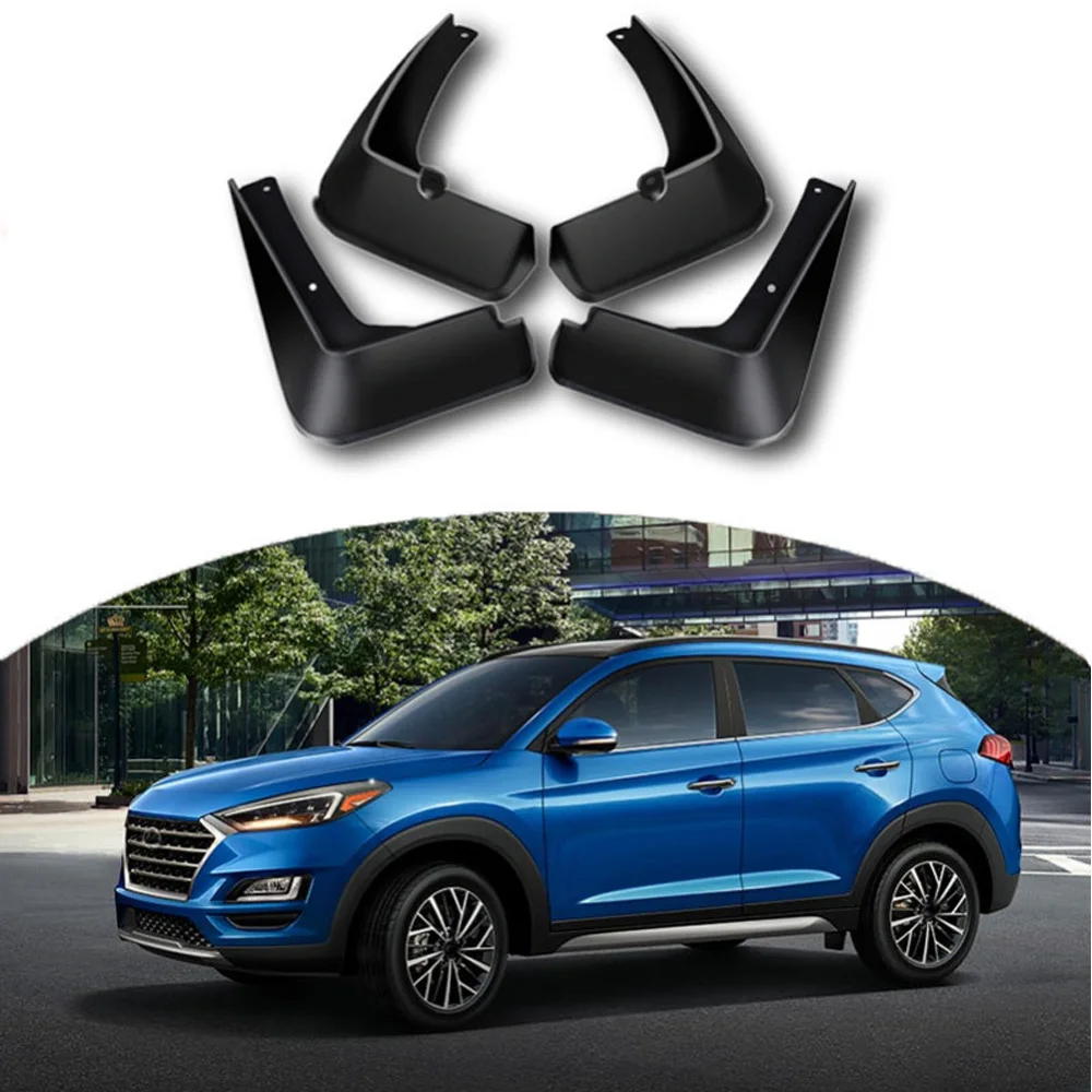 4 предмета в комплекте, для hyundai Tucson 15-19 внедорожник брызговики автомобилей брызговики крылья ABS черный