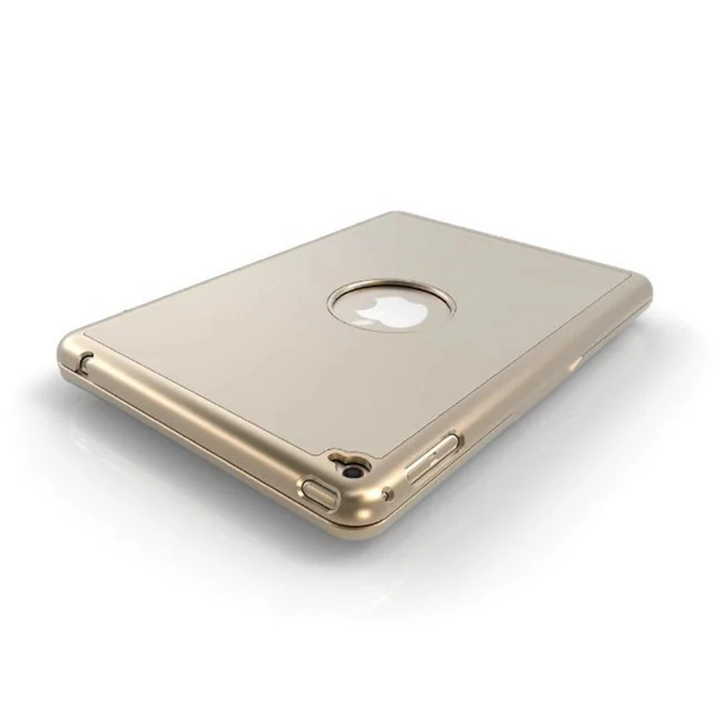 Ультра тонкая беспроводная Bluetooth клавиатура 7 цветов подставка с подсветкой Складная крышка для Apple Ipad Mini 1 2 3 защитный чехол