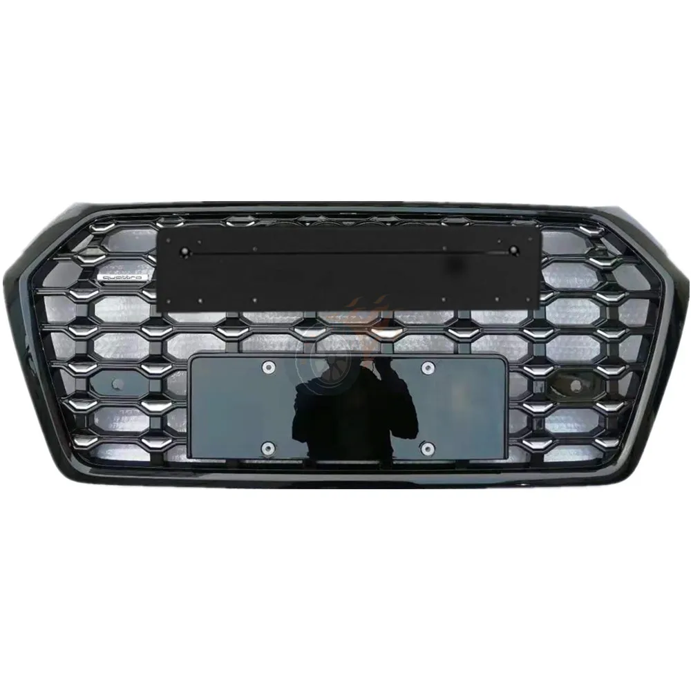 Алмазный стиль решетка ABS для Q5 SQ5 RSQ5- передний бампер гоночные грили Автомобиль Стайлинг часть с Европейский держатель пластины