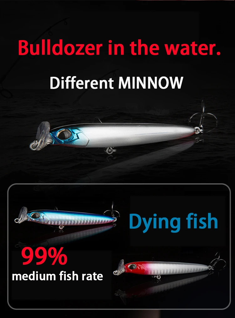 Ракета приманка гольян карандаш lures7.5cm13g 8.5cm17g/23 г тонущие наживки, искусственная наживка палочка приманки для рыбной ловли морских птиц bluefish bonito
