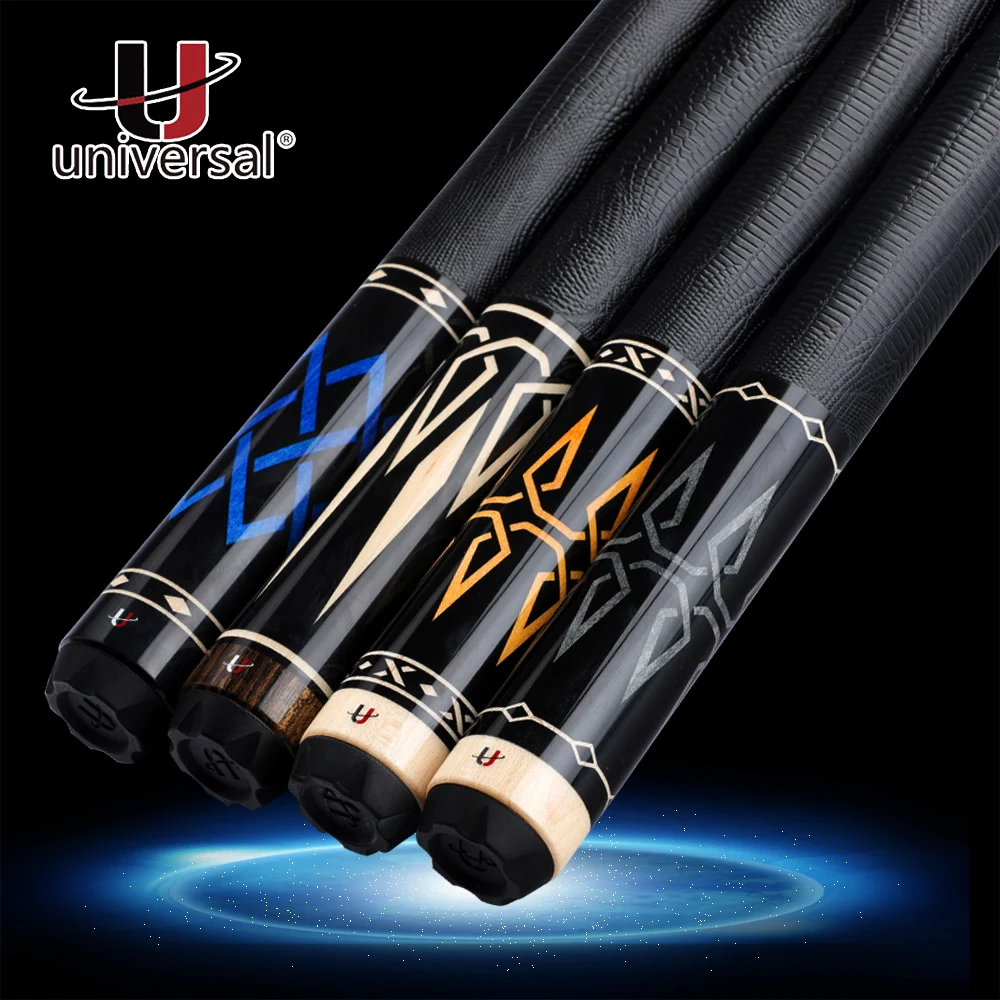

Universal UN05Series Pool Cue Stick Kit12.5mm Kamui Tip Technology Maple Shaft Billar solid wood carving flower arrgement design
