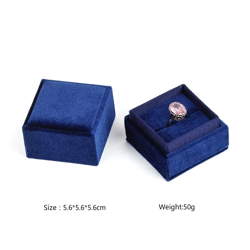 Стиль, многоцветная Высококачественная фланелевая лента, первое украшение, коробка для ожерелья и кольца, подарочные коробки для ювелирных изделий - Цвет: same as pic