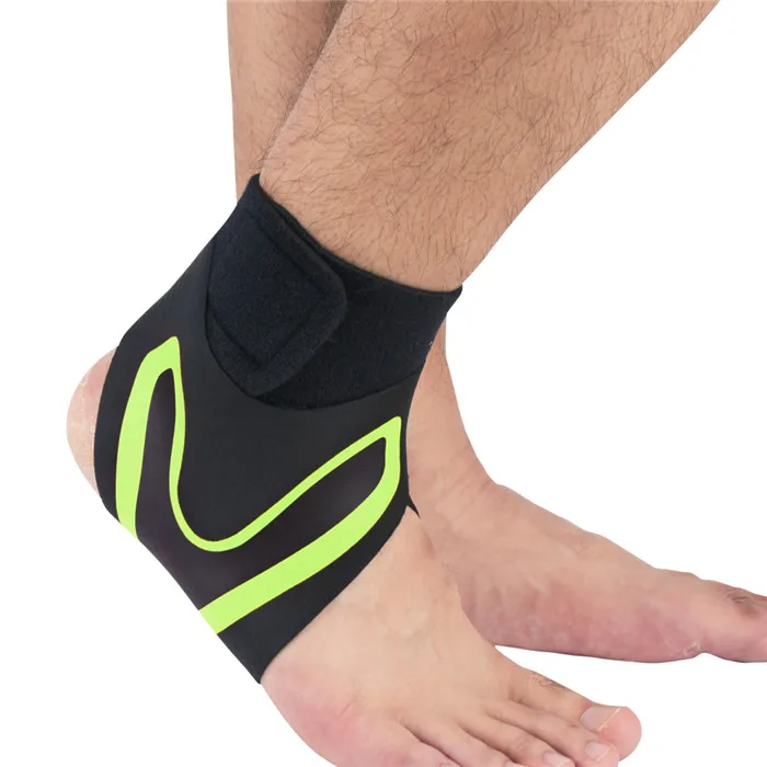 left foot 1 шт. правая левая защита щиколотки для ног спортивная эластичная повязка для лодыжки фиксатор лодыжки защита для ног - Цвет: left foot