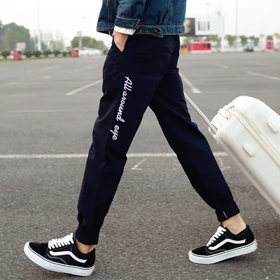

Pants MEN'S Casual Pants Students Korean-style Trend Autumn & Winter Harem Beam Leg Loose-Fit Athletic Pants Men's