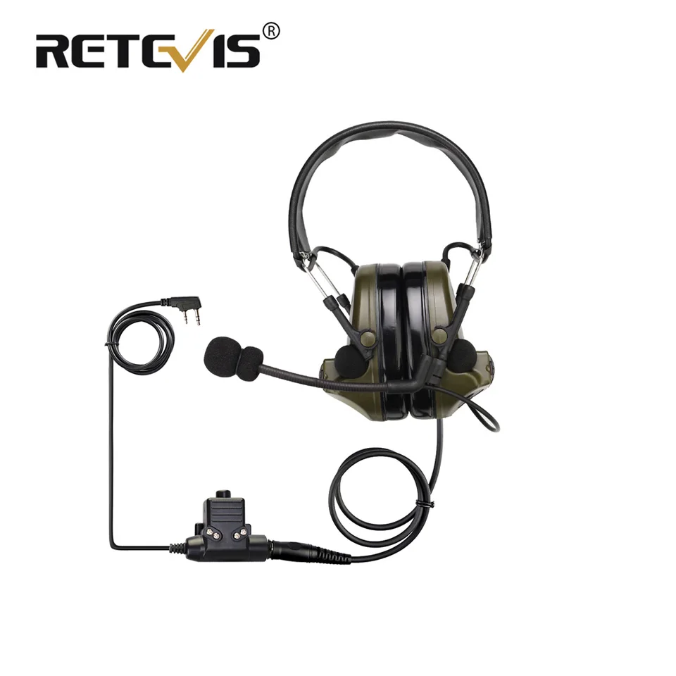 Retevis EHK007 электронный пикап и шумоподавление наушники для Kenwood 2 Pin/для Motorola Pin рация