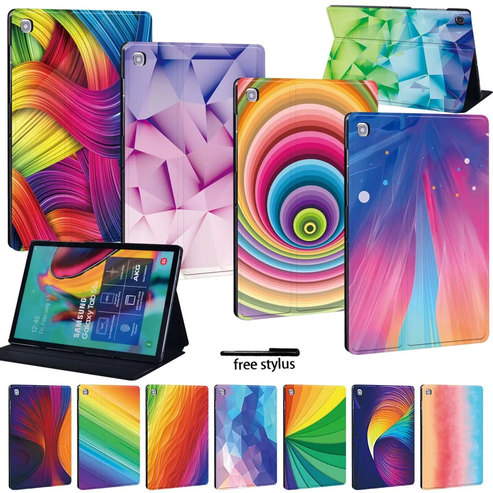 

Anti-Dust Case for Samsung Galaxy Tab A Tablet Adjustable Folding Stand Cover for Galaxy Tab E/Galaxy Tab S5e Protective Case