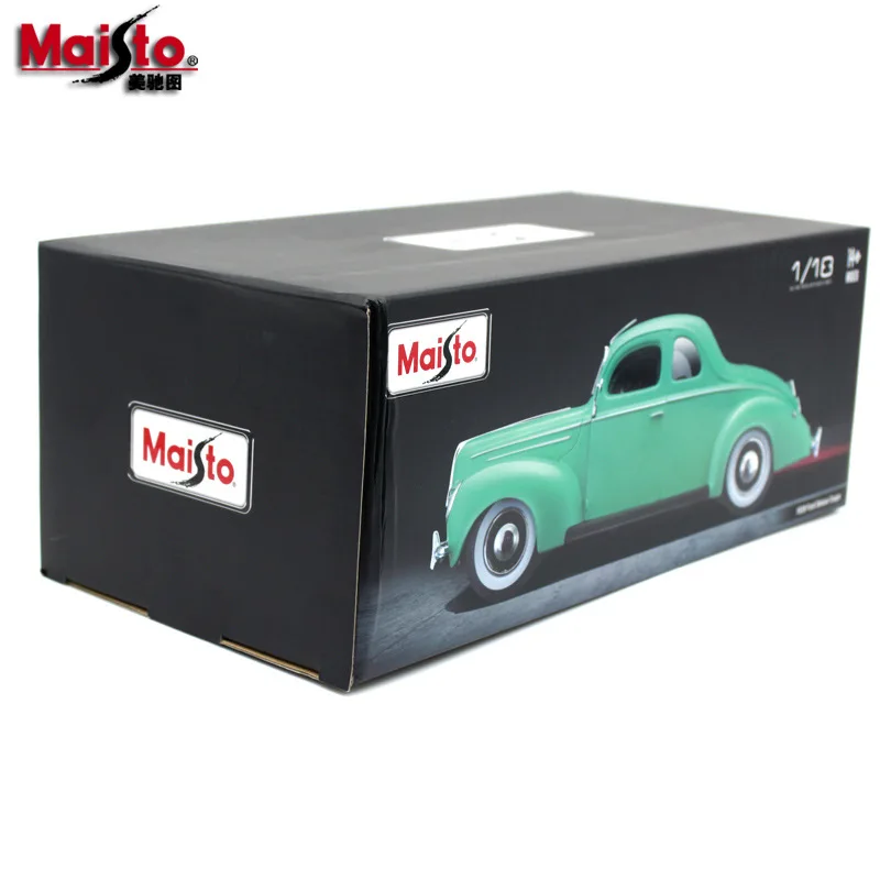 Maisto 1:18 Классическая Автомобильная литая модель машины Модель для Ford Deluxe 1939 литая под давлением модель автомобиля игрушка украшение подарок для человека с коробкой