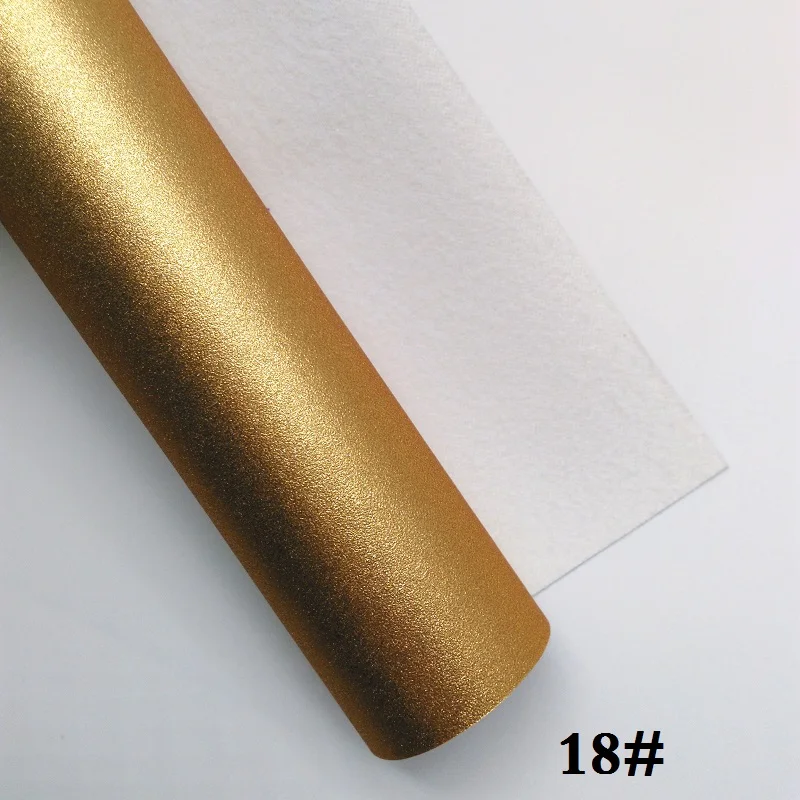 Glitterwishcome 21X29 см A4 размер винил для матовой блестящей кожи Fabirc искусственная кожа листы для бантов, GM312A - Цвет: 18