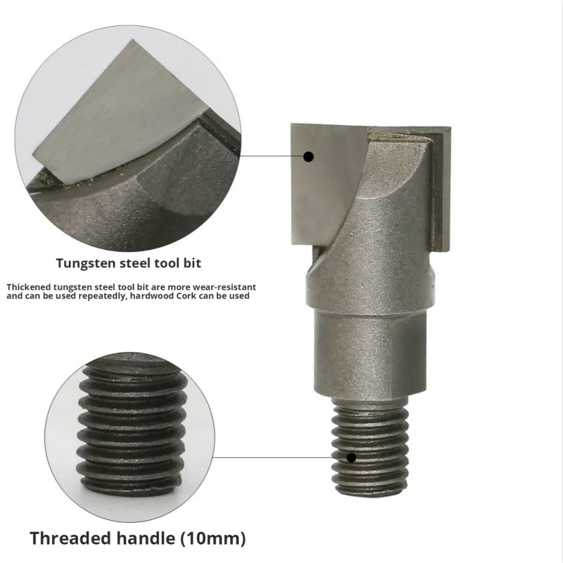 10mm Shank Tungsten Thread Mills CNC Bottom Cleaning Router Bit Woodworking Milling Cutter Tools Door lock slotting cutter woodworking tool cutting tool woodworking drill set
