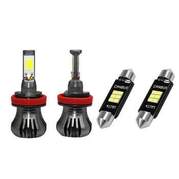 

Monochrome 6000K White H8/H9/H11 LED Fog Light & Extremely Bright 400 Lumens 3020 Chipset Canbus Error Free Led Bulbs