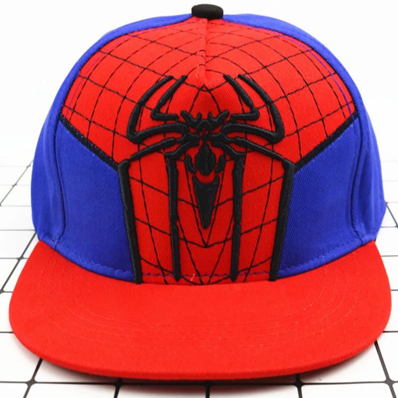 Шапки для маленьких мальчиков и девочек, SPIDER-MAN детская бейсбольная кепка с героями мультфильмов, шапка в стиле хип-хоп с вышивкой для мальчиков и девочек, детская бейсболка