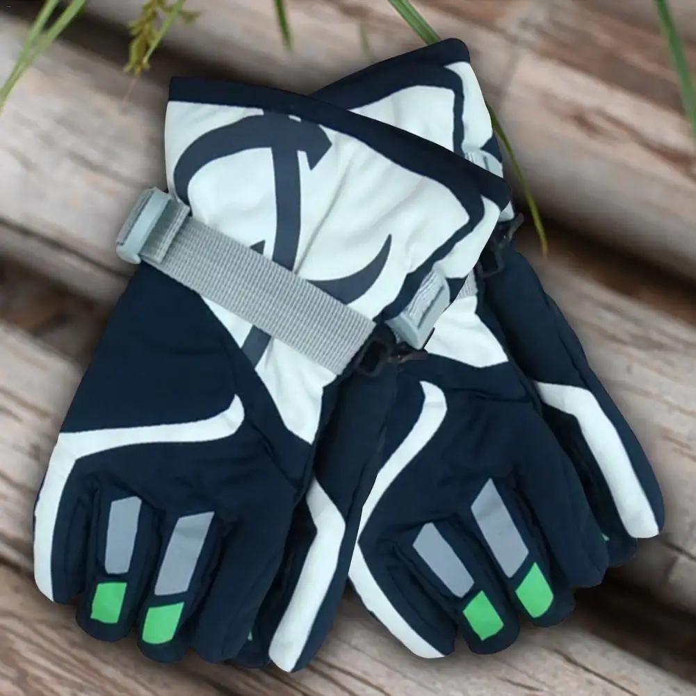 New Children's Ski Gloves Snowboard Gloves Snowmobile Winter Warm Gloves Windproof Waterproof Snow Mountain Climbing Gloves