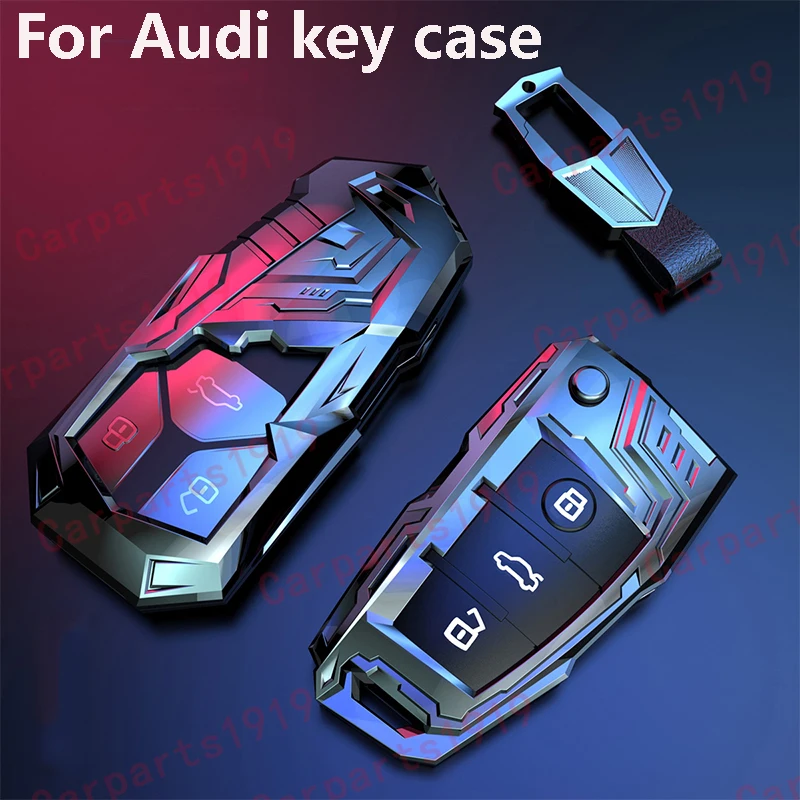 Chave do carro da Tampa Do Caso shell fob Para Audi A1 A3 Q2L Q3 S3 S5 S6 R8 TT TTS 2020 Q7 Q5 A6 A4 A4L Q5L A5 A6L A7 A8 Q8 S4 S8 acessórios