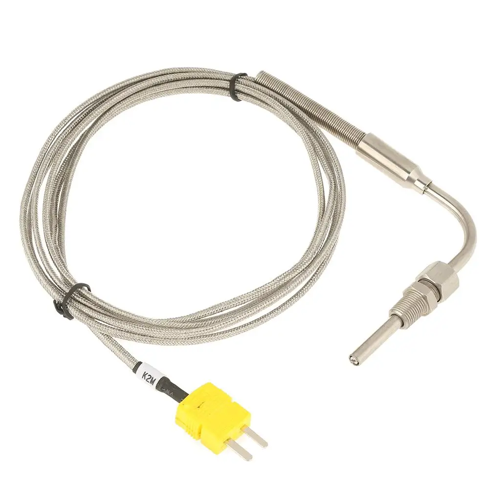 

200cm Length Mini EGT Thermocouple K type for Exhaust Gas Temp Probe with Exposed Tip & 1/8" NPT Connector