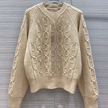 

Ladies Knitted Sweater Women Pullovers Knit Jumper Spring Autumn Basic Women Sweaters Pullover Soft Slim Fit Top Knitwear Female